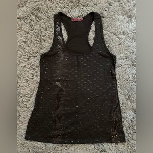 Julie’s Closet sequin tank top black size S